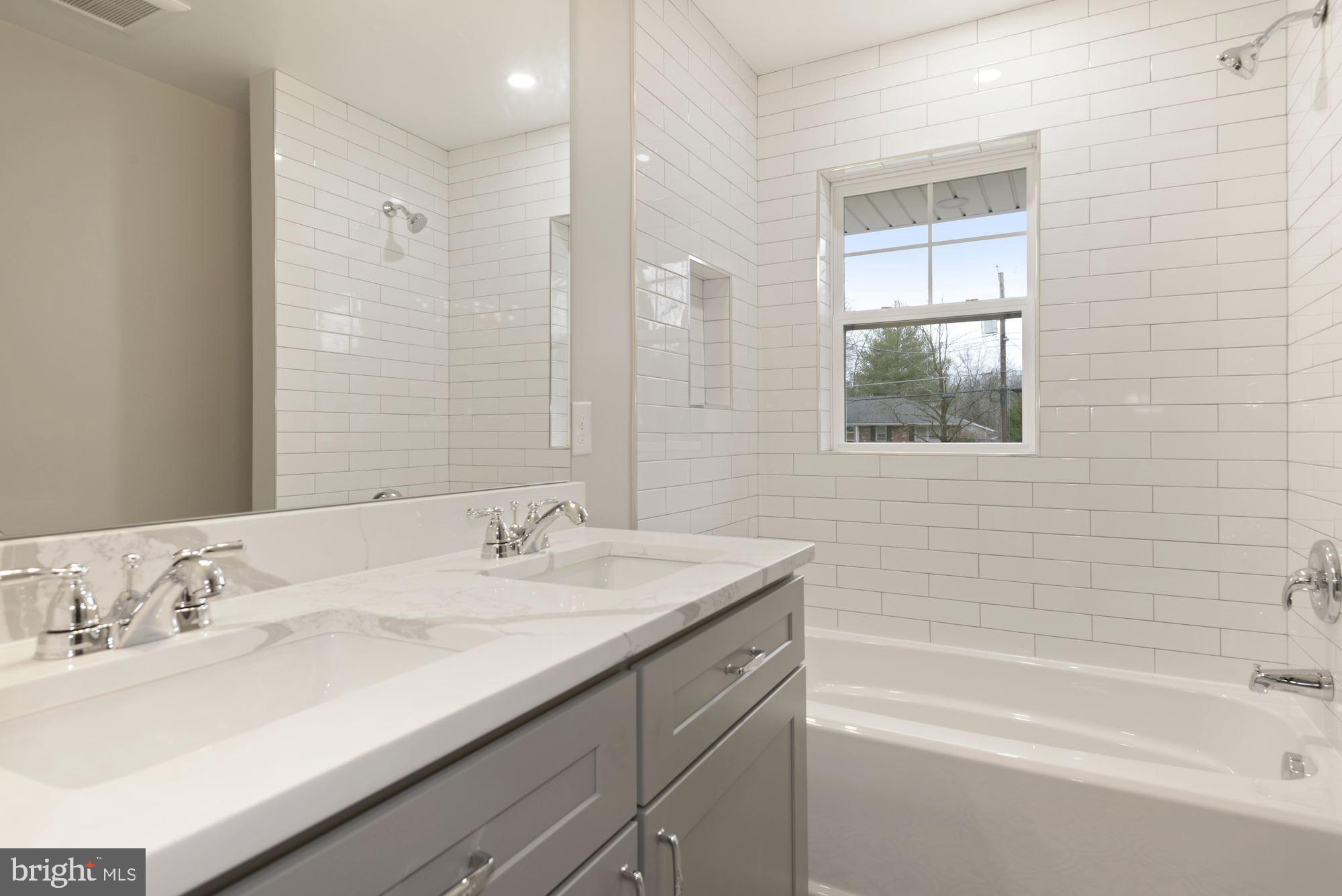 8007 Bainbridge Road Alexandria, VA 22308 - Photo 23 of 46 2nd Full Bathroom-Raised Vanity, Quartz Countertop