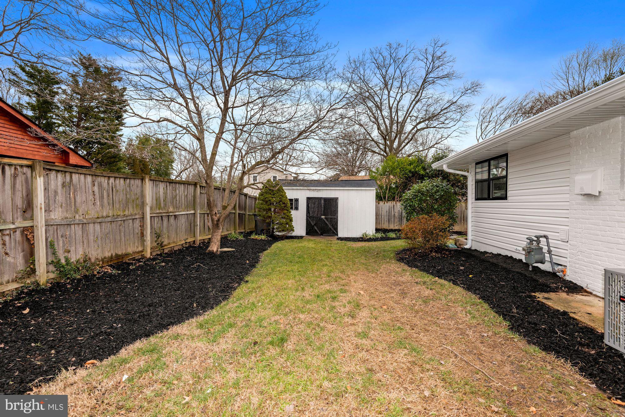 8007 Bainbridge Road Alexandria, VA 22308 - Photo 39 of 46 Storage Shed and Side Yard