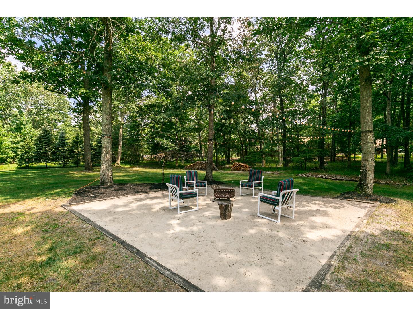 547 McKendimen Road Medford, NJ 08055 - Photo 30 of 32 Back Yard with Fire Pit
