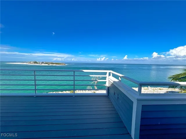 a view of an ocean and beach