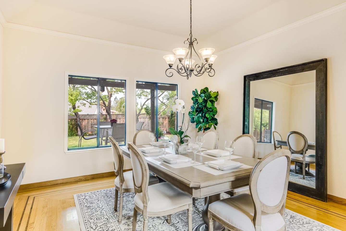 757 Harry Road San Jose, CA 95120 - Photo 19 of 60 a view of a dining room with furniture window and outside view