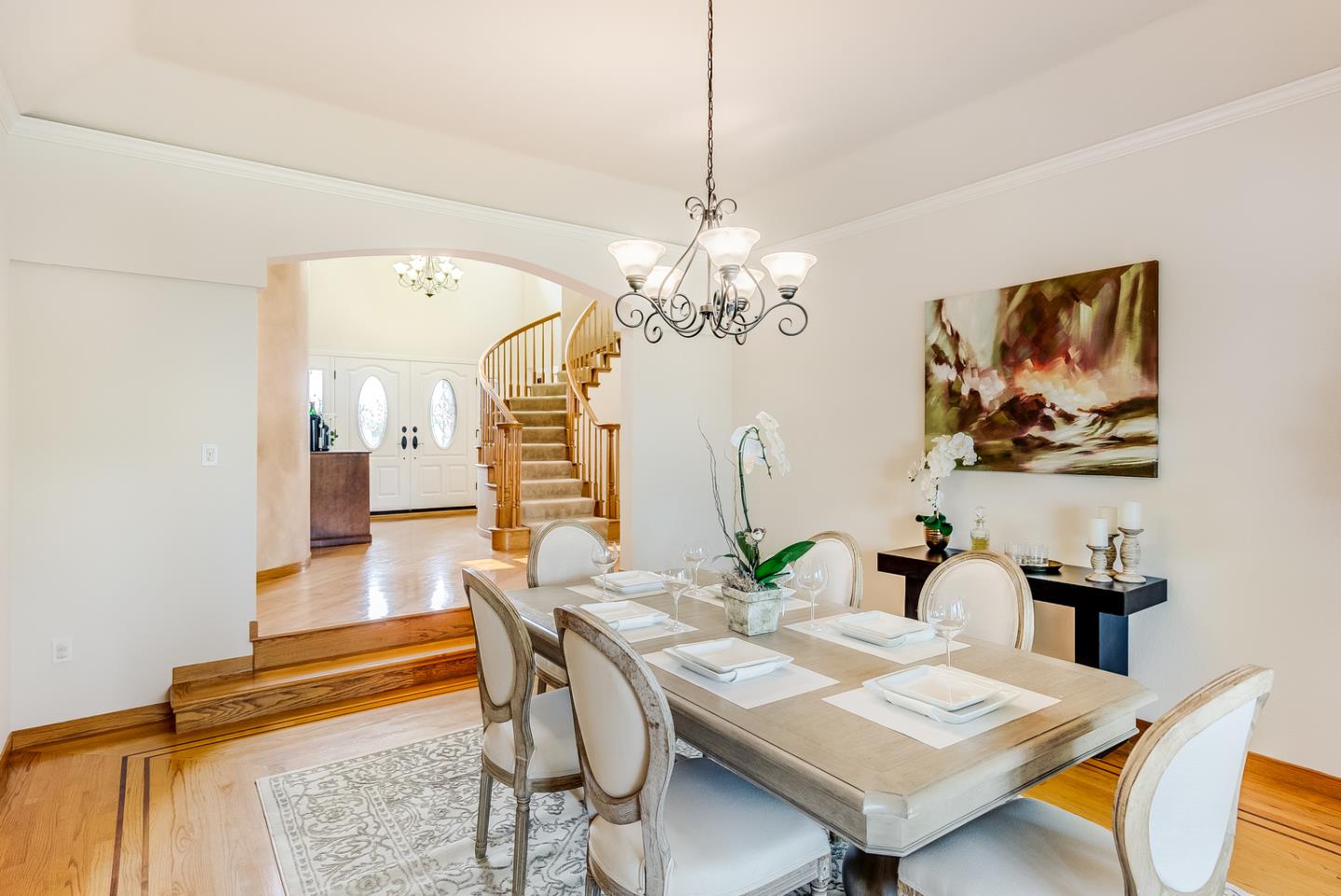 757 Harry Road San Jose, CA 95120 - Photo 20 of 60 a view of a dining room with furniture and wooden floor