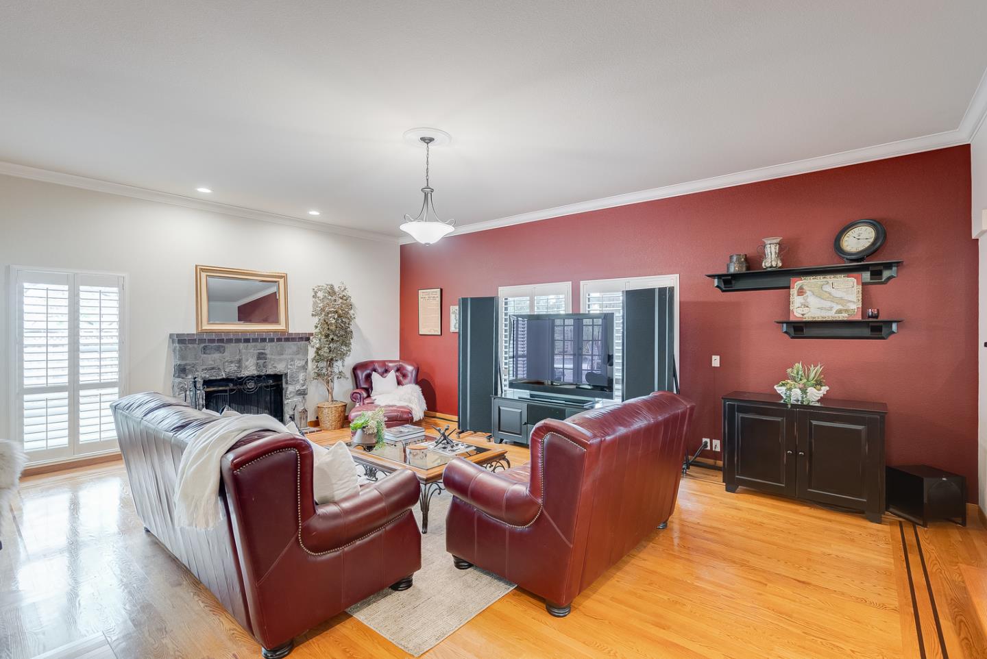 757 Harry Road San Jose, CA 95120 - Photo 27 of 60 a living room with fireplace furniture and a window