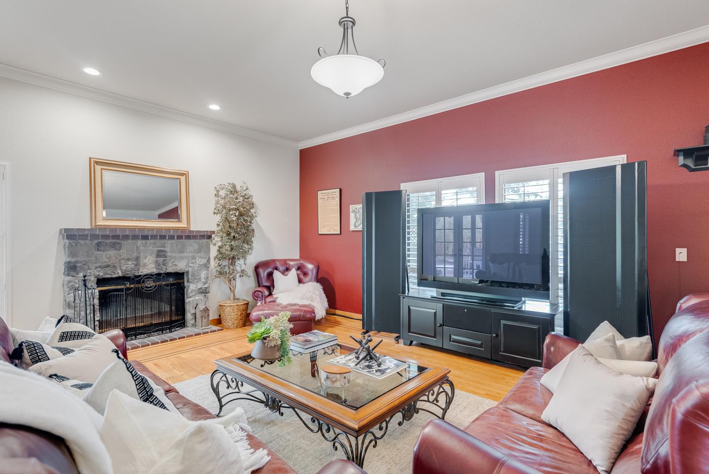 757 Harry Road San Jose, CA 95120 - Photo 28 of 60 a living room with furniture and a fireplace