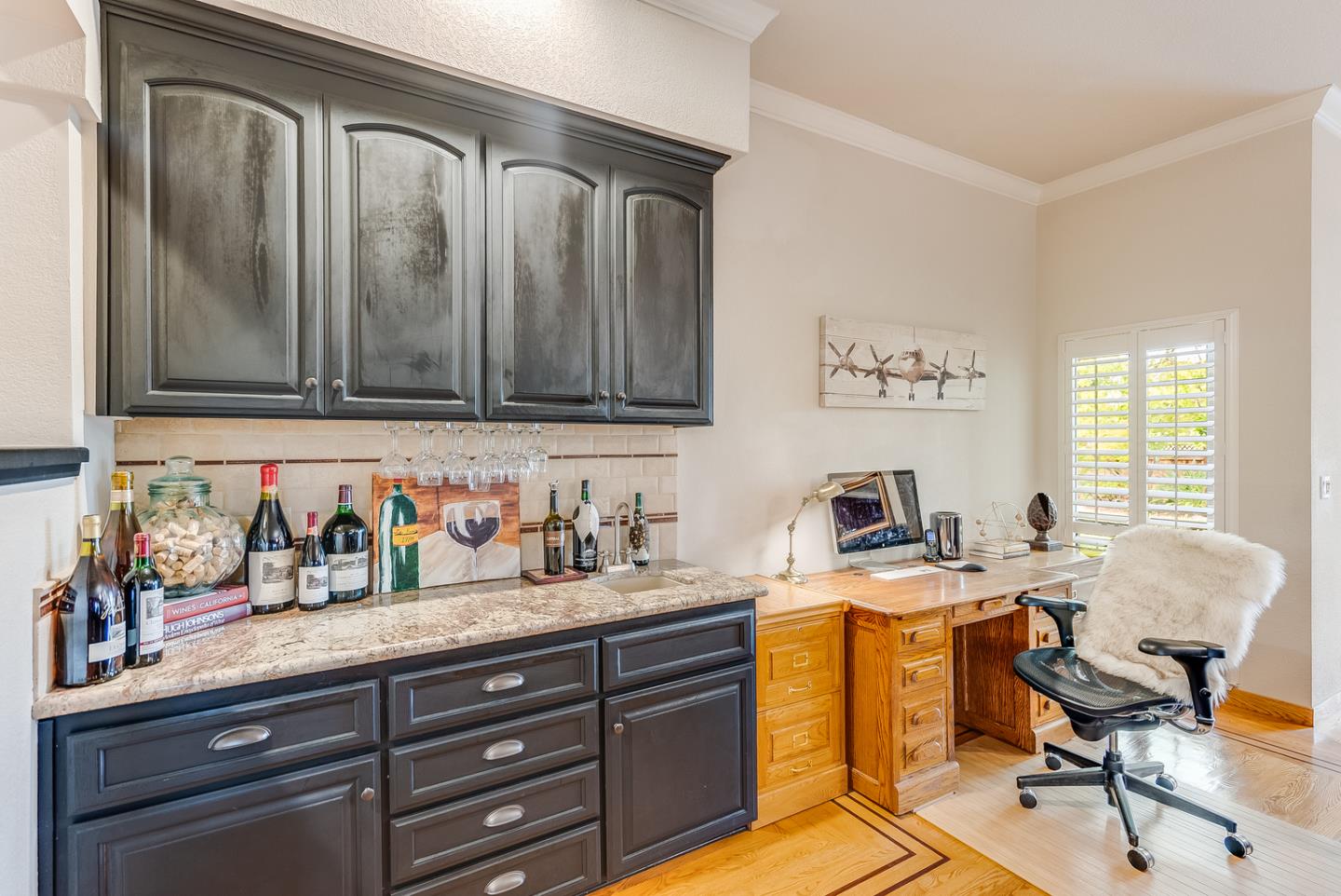 757 Harry Road San Jose, CA 95120 - Photo 31 of 60 a view of a workspace with furniture and a window