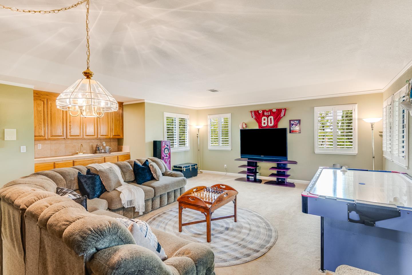 757 Harry Road San Jose, CA 95120 - Photo 35 of 60 a living room with furniture and a flat screen tv with wooden floor