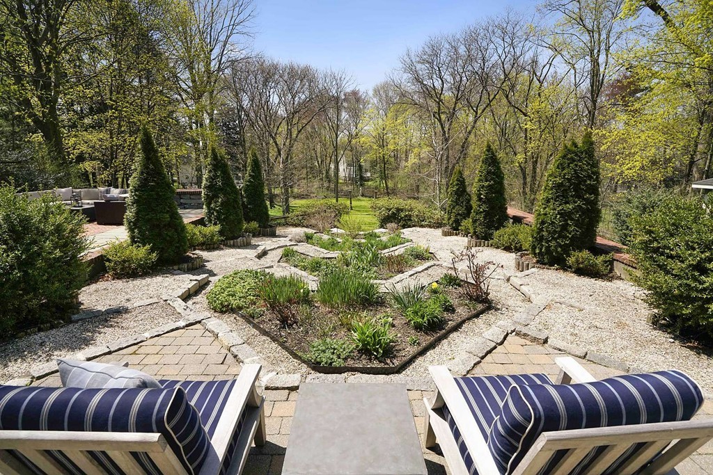 173 School Street Milton, MA 02186 - Photo 3 of 30 a view of backyard with outdoor seating and green space