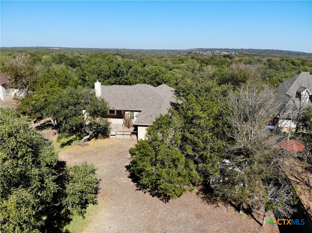 1027 Stagecoach Trail San Marcos, TX 78666 - Photo 33 of 36 an aerial view of a house with mountain view