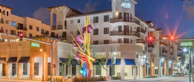 a view of building with outdoor space