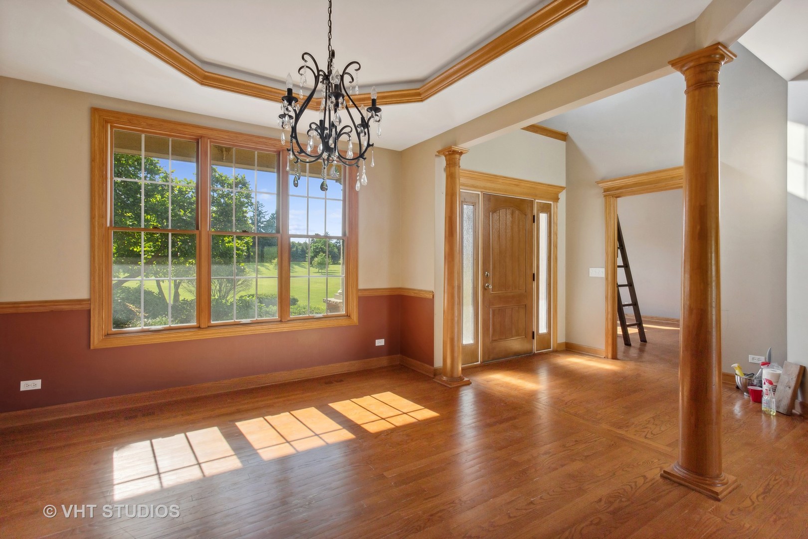 41W640 Burlington Road St. Charles, IL 60175 - Photo 10 of 39 a view of empty room with wooden floor and fan