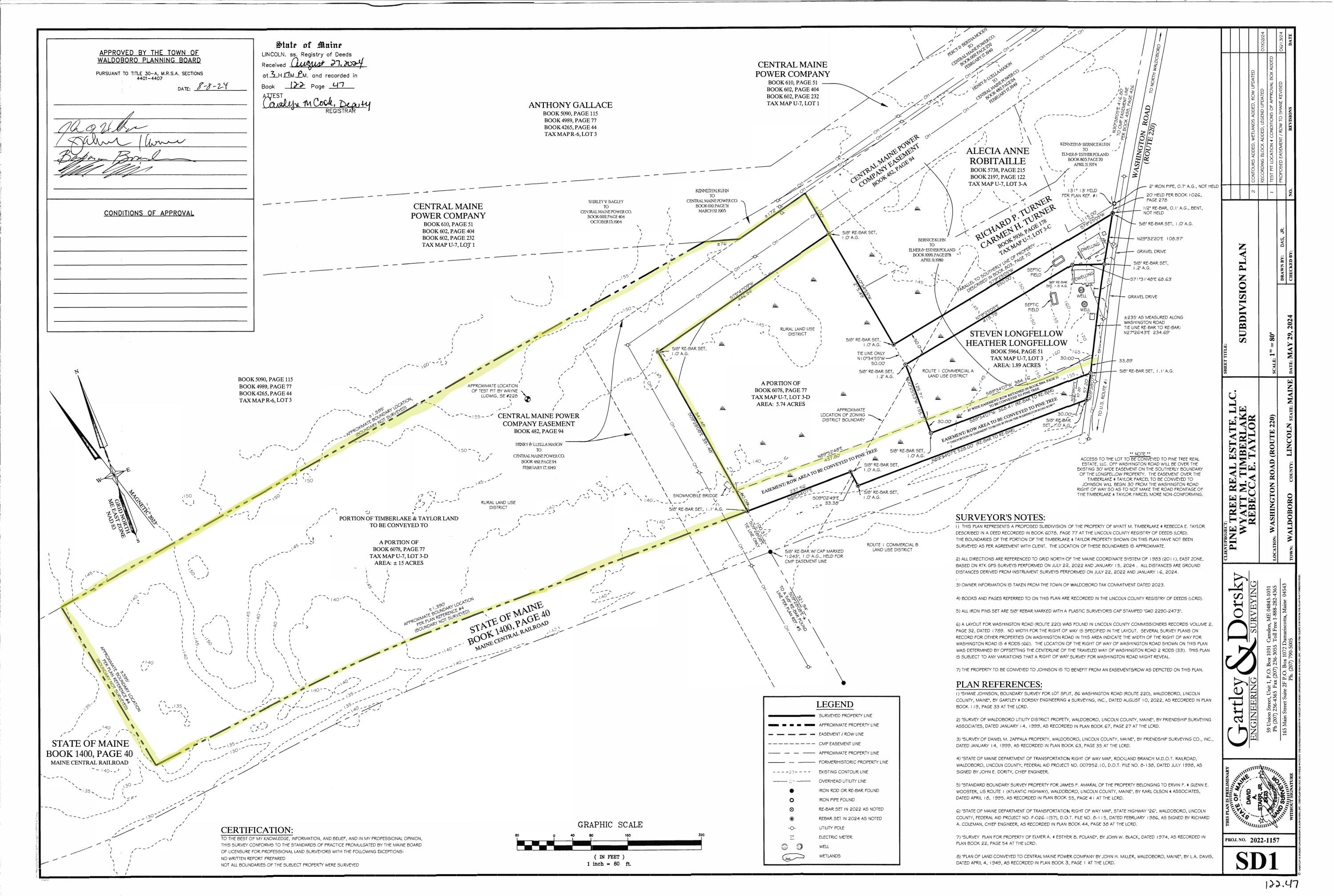 U7-3e Washington Road Waldoboro, ME 04572 - Photo 15 of 15 Subdivison plan highlight