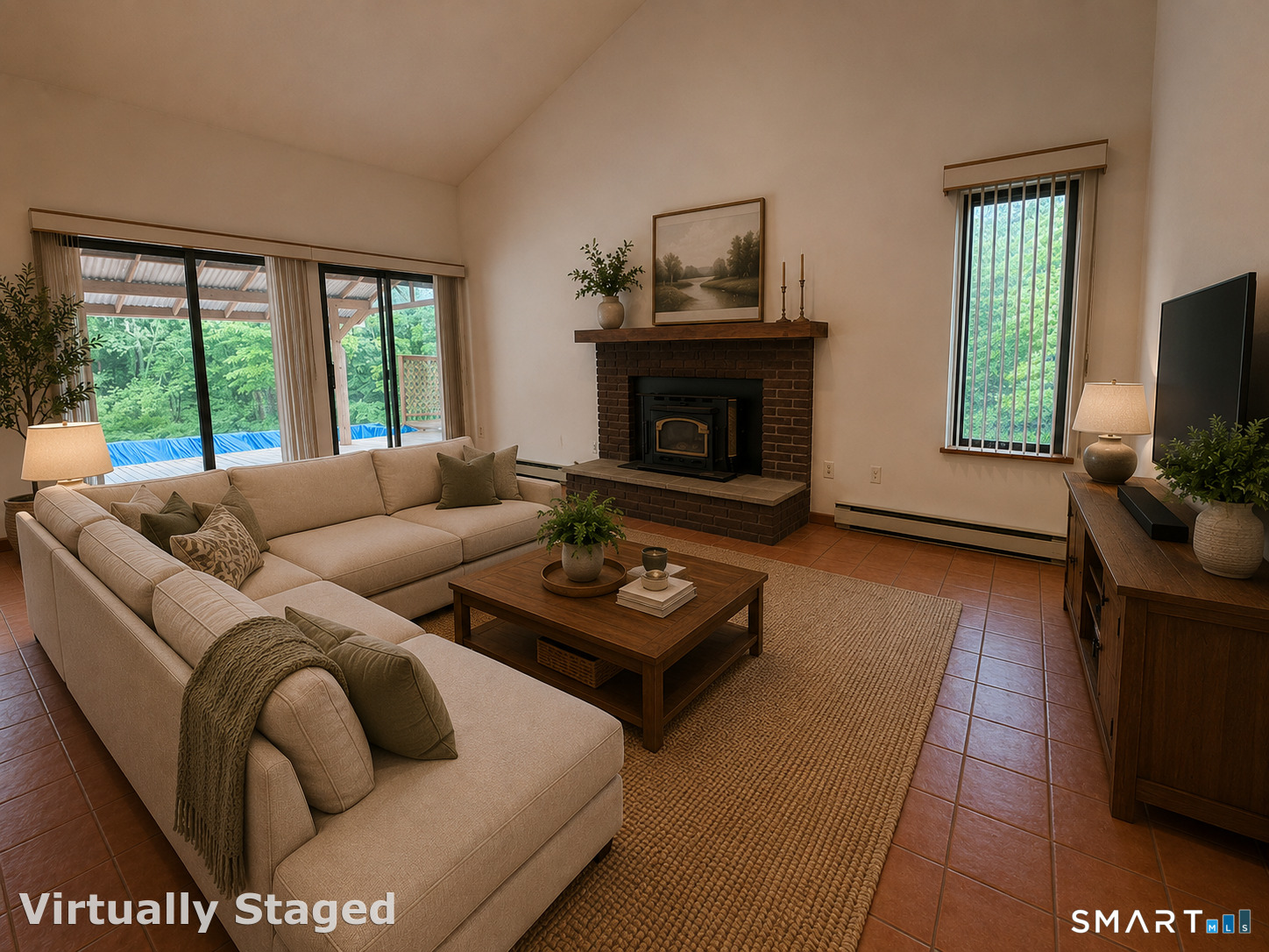 4 Ta'Agan Point Road Danbury, CT 06811 - Photo 8 of 22 a living room with furniture and a fireplace