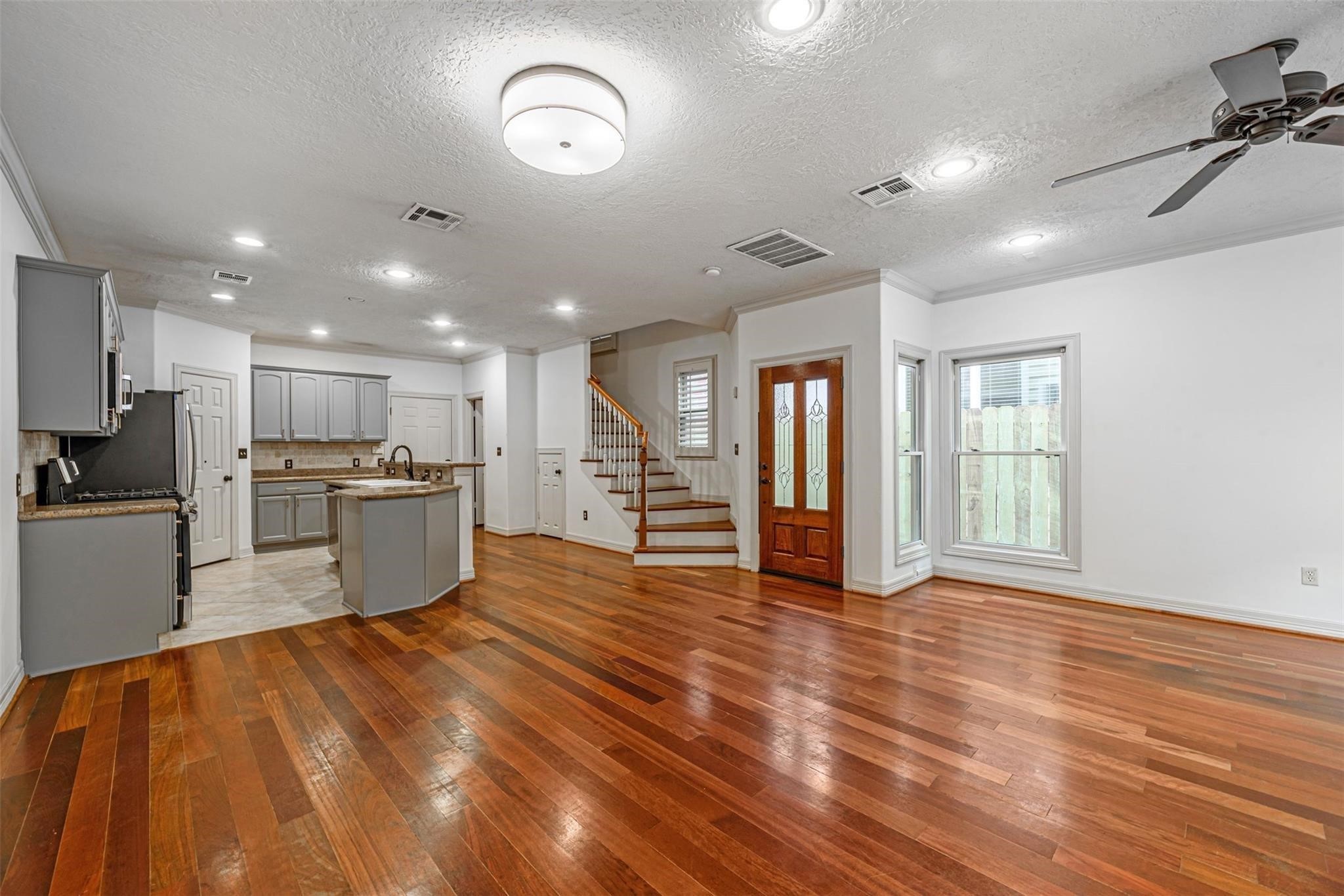 1324 Prince Street Houston, TX 77008 - Photo 5 of 26 a view of kitchen with cabinets and wooden floor