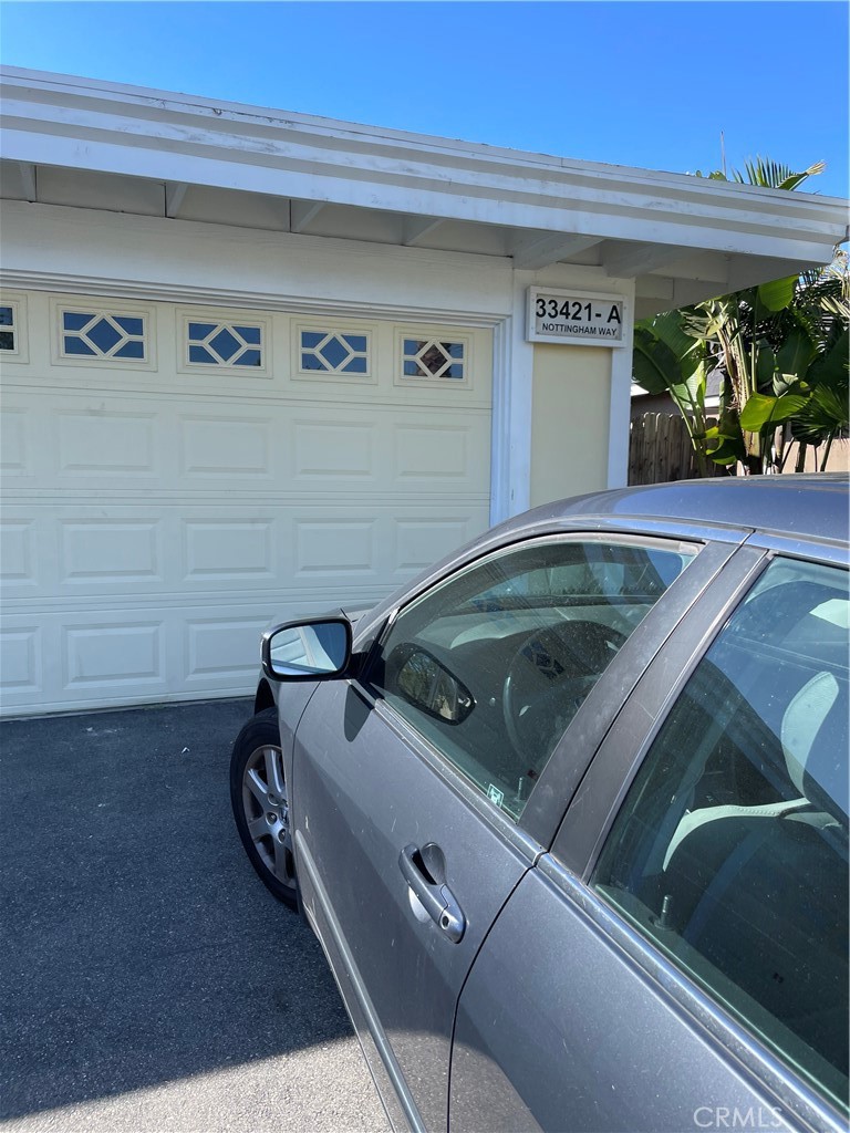 a view or car parked in a parking area