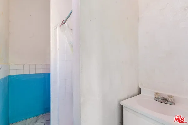 a bathroom with a sink and a vanity