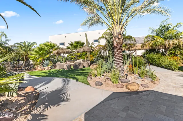 an aerial view of residential building with outdoor space