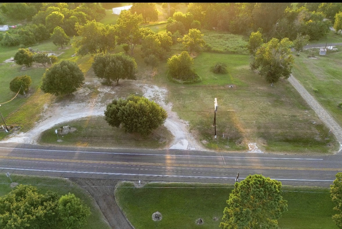 a view of swimming pool from a window