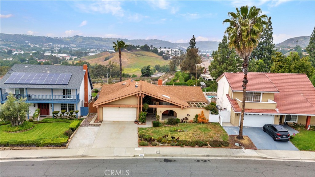 an aerial view of multiple houses