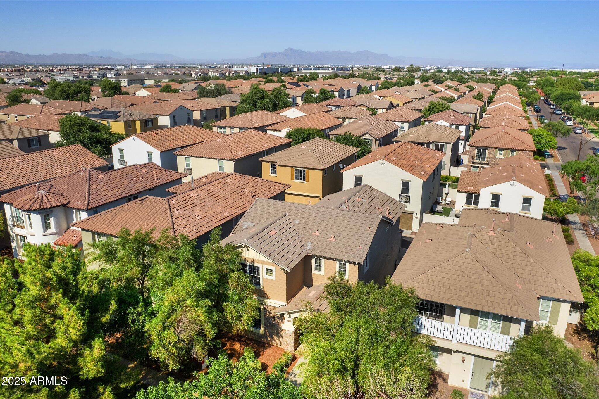 970 South Henry Lane Gilbert, AZ 85296 - Photo 17 of 51 an aerial view of residential houses with outdoor space