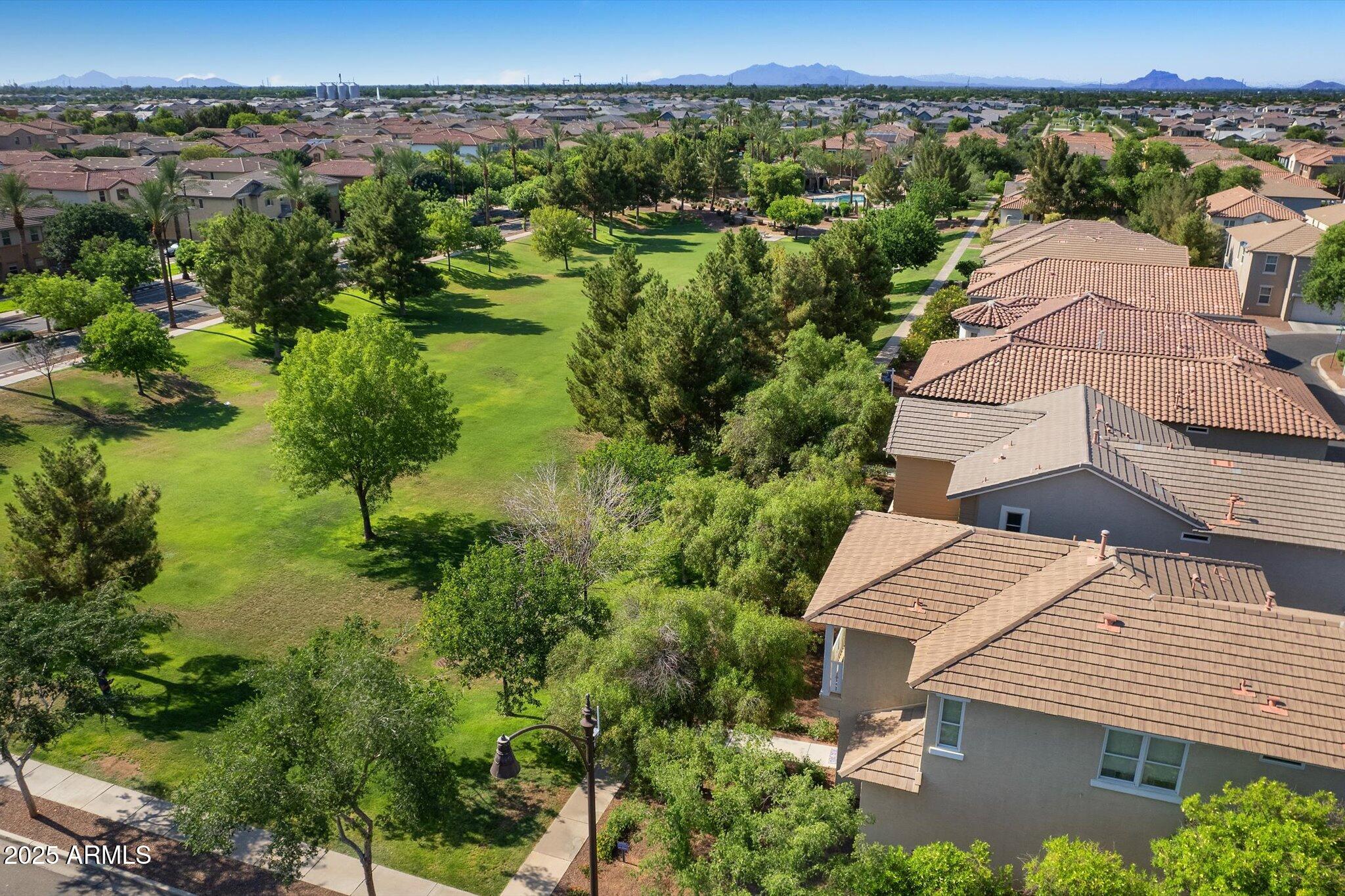 970 South Henry Lane Gilbert, AZ 85296 - Photo 49 of 51 an aerial view of residential houses with outdoor space and trees