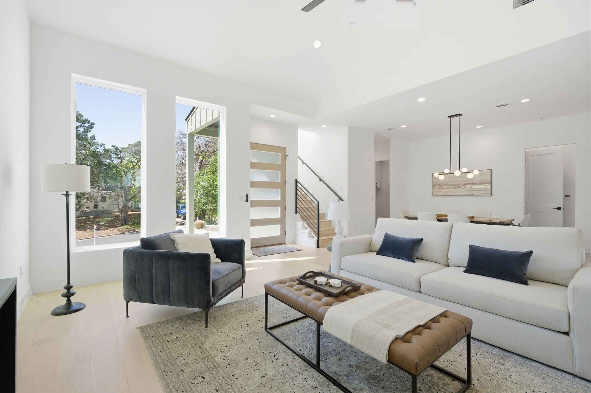 400 Post Rd Drive Austin, TX 78704 - Photo 4 of 23 a living room with furniture and a large window