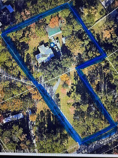 1109 Middle Sound Loop Road Wilmington, NC 28411 - Photo 2 of 49 Rough outline of both parcels combined 1.73 total acres
