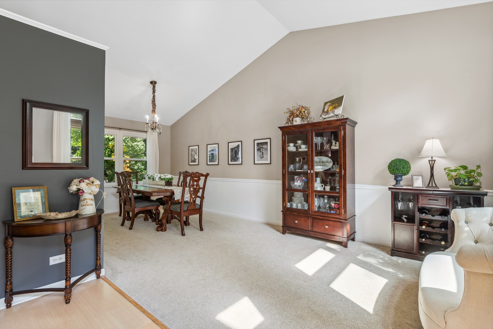 409 Hunters Way Fox River Grove, IL 60021 - Photo 5 of 22 a living room with furniture and wooden floor