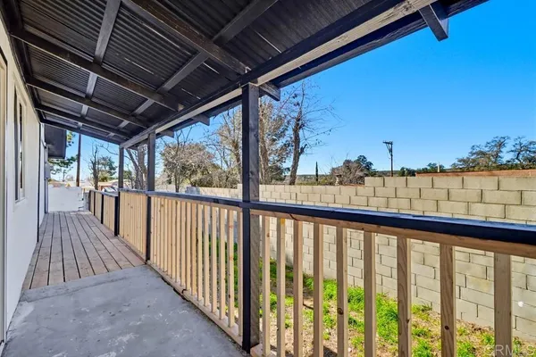 a view of city from a balcony