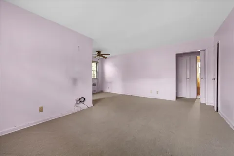 an empty room with an entryway