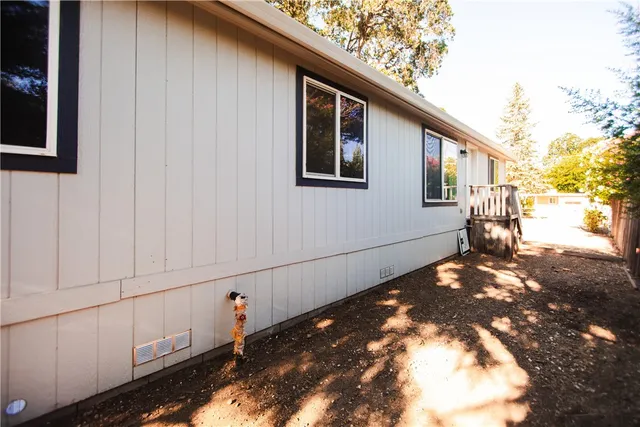 a backyard of a house