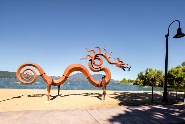 a view of an ocean beach