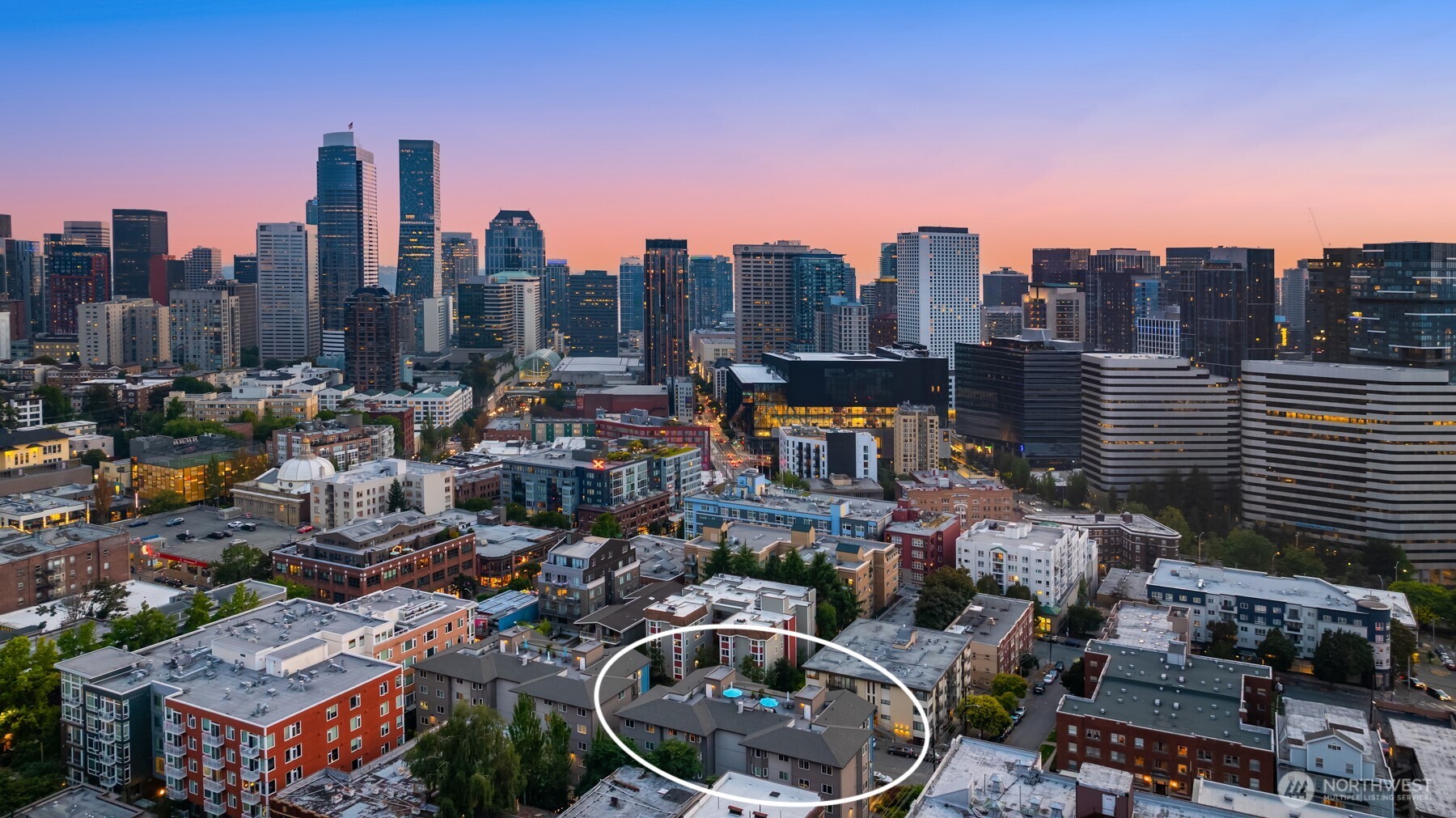 1616 Summit Avenue, Unit N203 Seattle, WA 98122 - Photo 14 of 18 a city view with tall buildings
