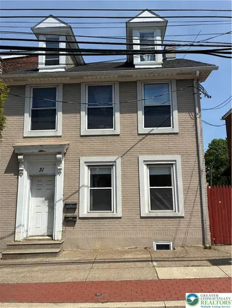 a front view of a house