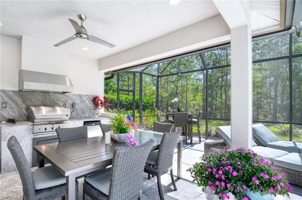 7516 Treeline Drive Naples, FL 34119 - Photo 20 of 33 a view of a dining room with furniture window and outside view