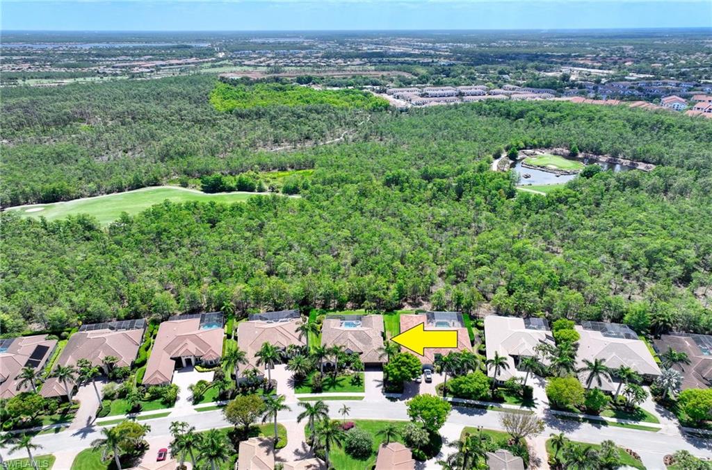 7516 Treeline Drive Naples, FL 34119 - Photo 29 of 33 an aerial view of residential houses with outdoor space and swimming pool