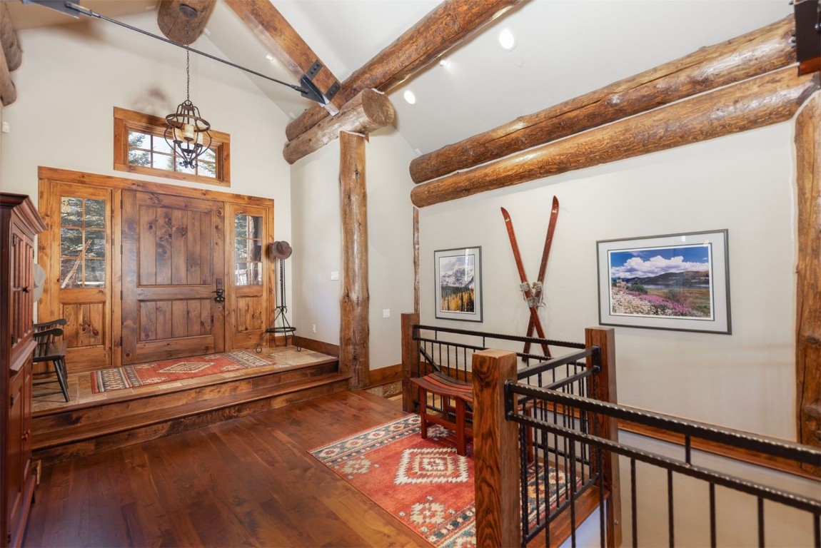 1330 Golden Eagle Road Silverthorne, CO 80498 - Photo 17 of 41 a view of an entryway with wooden floor
