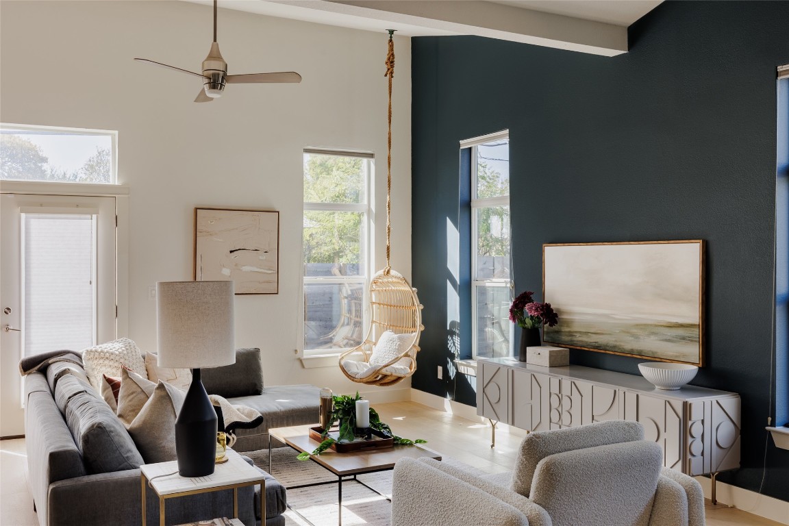 1205 McKinley Avenue Austin, TX 78702 - Photo 6 of 34 a living room with furniture and a flat screen tv