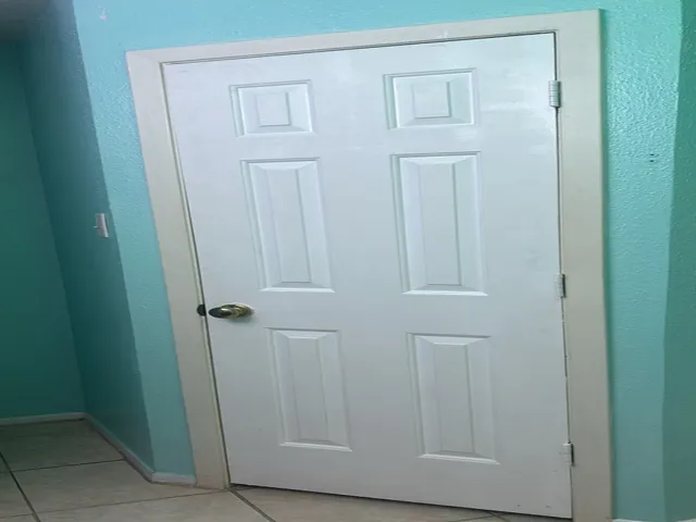 a view of front door