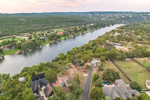 a view of a lake with a mountain