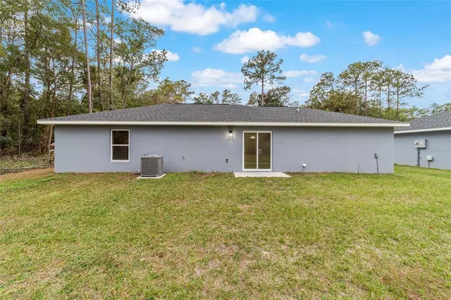 a house view with garden space