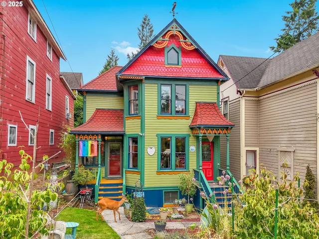 a view of a cafe with sitting area