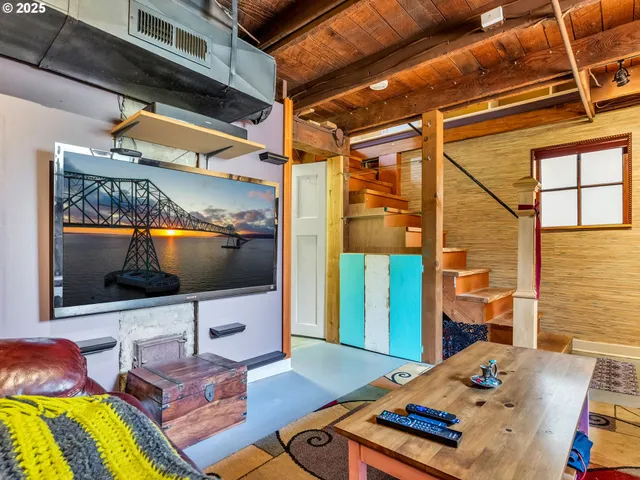 a outdoor space with furniture