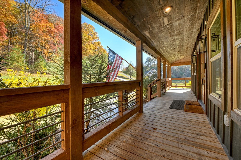 89 High Mdws Drive Morganton, GA 30560 - Photo 42 of 63 a view of a balcony with wooden floor