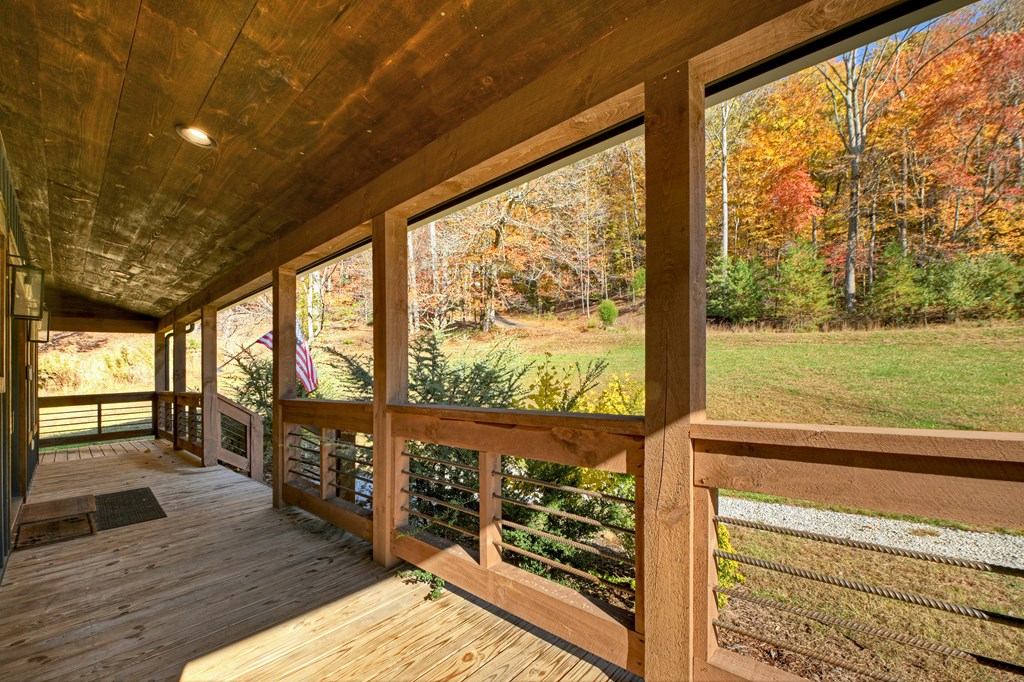 89 High Mdws Drive Morganton, GA 30560 - Photo 57 of 63 a view of a porch with wooden floor