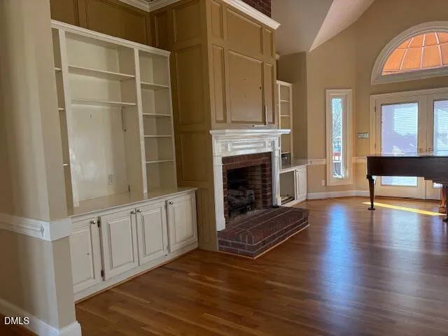 a view of a bathroom with a glass door shower