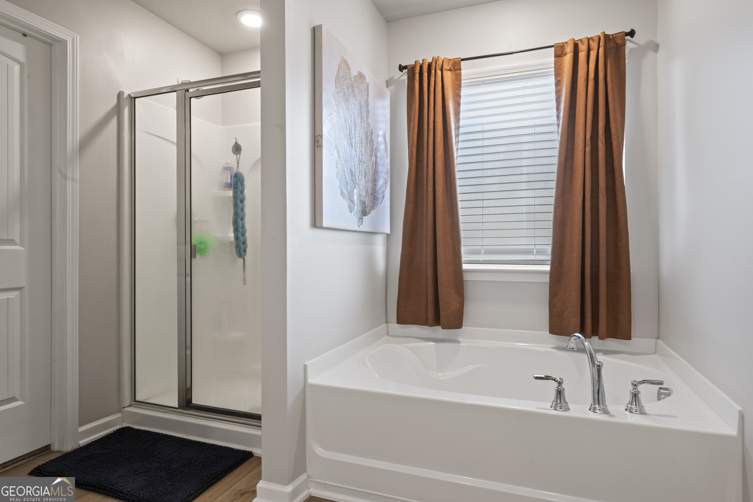11940 Brightside Parkway Hampton, GA 30228 - Photo 18 of 29 a bathroom with a bathtub and a shower