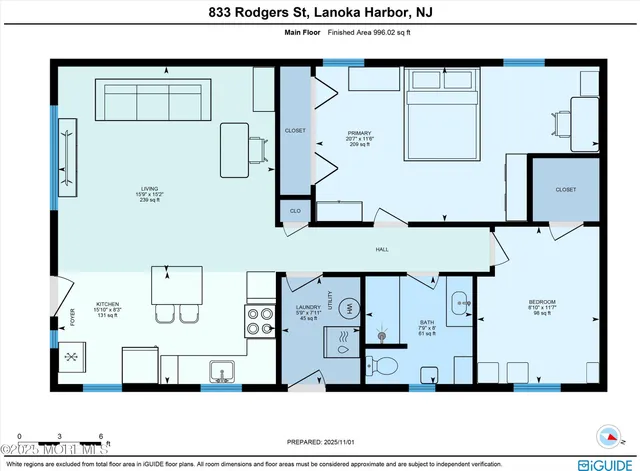 $325,000 | 833 Rodgers Street, Lanoka Harbor, NJ 08734