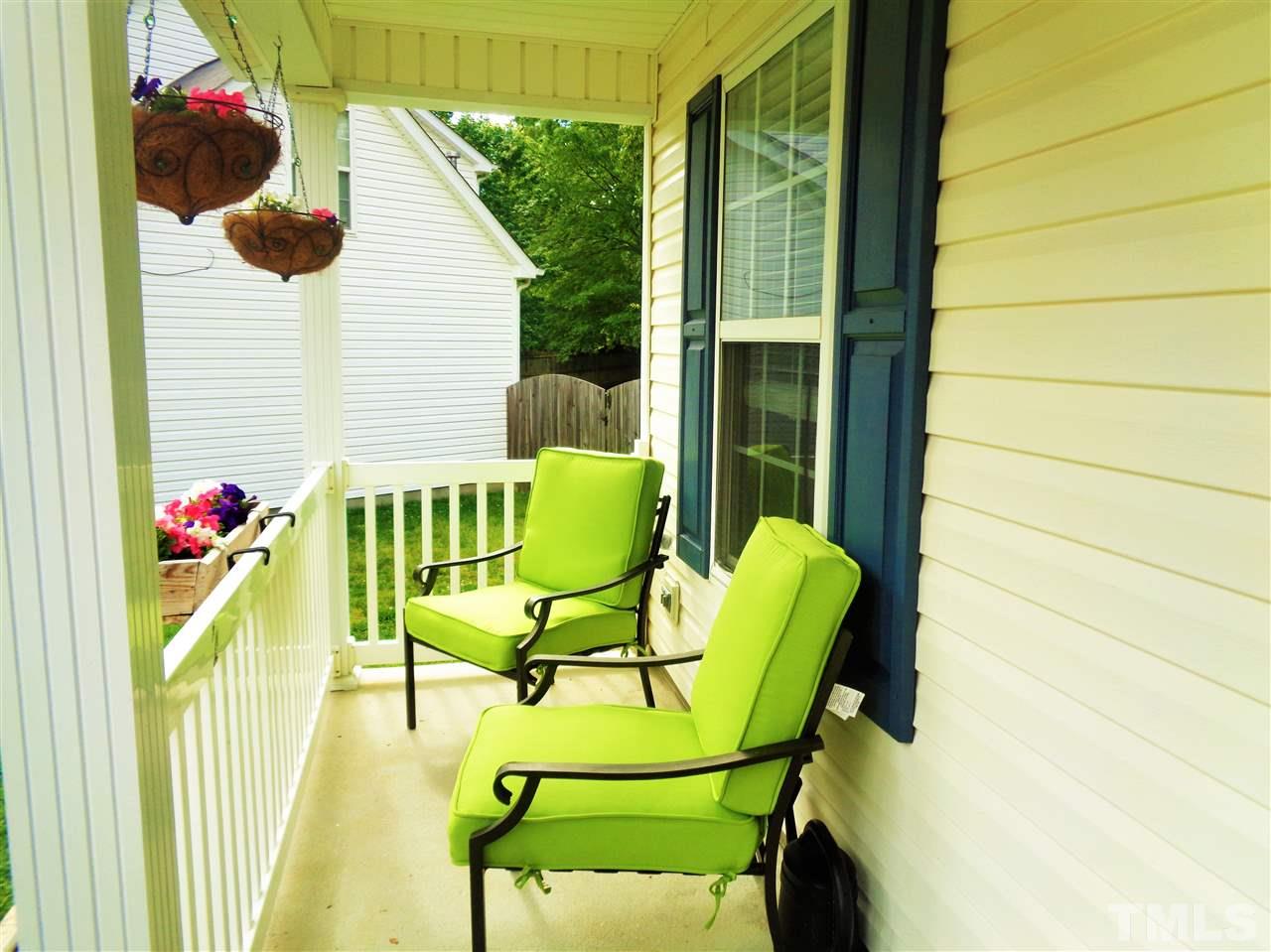 5304 Graymar Court Raleigh, NC 27616 - Photo 2 of 25 a view of porch with furniture and a potted plant