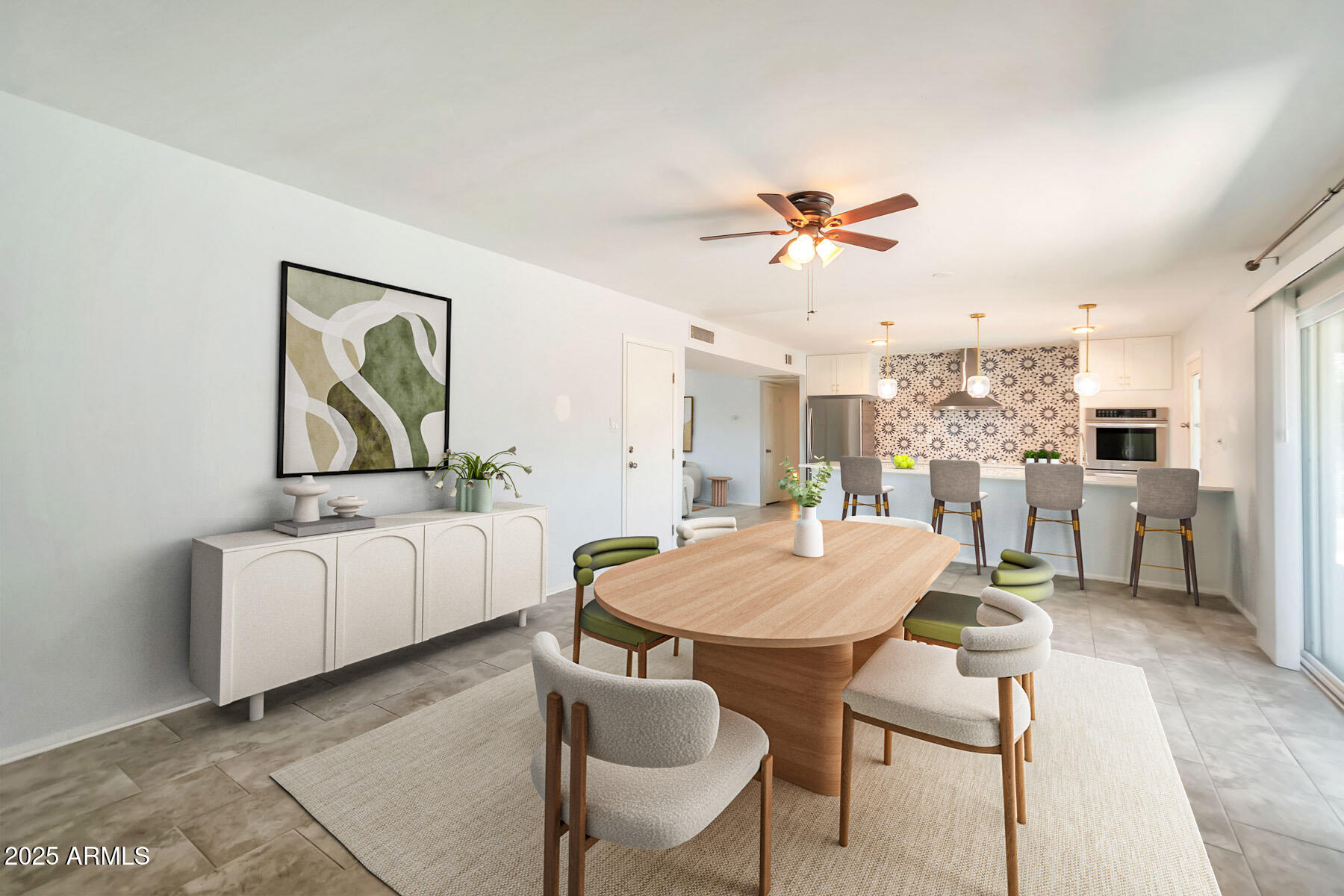 1644 East Broadmor Drive Tempe, AZ 85282 - Photo 22 of 49 a view of a dining room with furniture and a chandelier