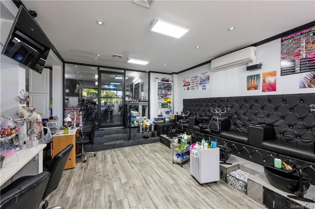 a kitchen with lots of counter top space